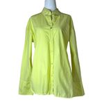 Araminta James Portugal Shirt in Limoncello Large Womens Button Down Top Green Photo 3