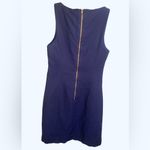 Lilly Pulitzer Size 0 Gabby Shift Cotton Dress True Navy Dress Pink Embroidery Photo 2