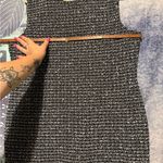 St. John  Black Ribbed Sheath Midi Dress Photo 6