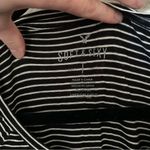 American Eagle  Soft and Sexy Black White Striped Long Sleeve Tee Size Medium Photo 2