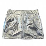 Edikted  Silver metallic mini skirt size XS NWOT #festivalvibes Photo 1