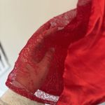 Victoria's Secret  Red Slip Dress With Lace Cutouts Size Large 1185 Photo 5