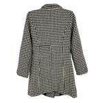 bitten by Sarah Jessica Parker Houndstooth Coat Black White Size Medium Photo 6