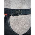 Leather Black Belted Riding Chaps Size Large Mens/Womens Black Photo 12