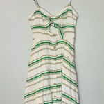 Hutch White Green Striped Marissa Full Skirt Sweetheart Neckline Dress Size 8 Photo 4