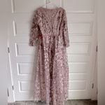 Mac Duggal Mac Duggal Embellished V Neck Illusion Long Sleeve A Line Gown- NWT Photo 9