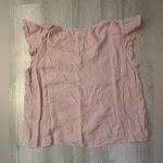 Velvet by Graham & Spencer Mauve Pink Linen Flutter Sleeve Top – Size M Size M Photo 4