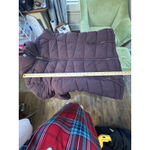 Calvin Klein Womans Puffer Full Zip Jacket Coat Plum Size Large Sorona Aura Photo 11