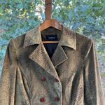 EXPRESS Women's Vintage Y2K Green Paisley Corduroy Coat Size 8- RARE! Photo 3