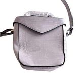 Isabelle vegan alligator texture lavender crossbody bucket bag NWT Photo 0