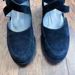 Stephane Kelian • black platform shoes criss cross strap mary jane chunky suede Size 8 Photo 3