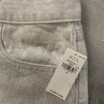 Old Navy NWT  Size 6 Silver Shine Metallic Zip Stretch Denim A Line Mini Skirt Photo 8