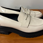 Calvin Klein NWT Chunky Lug Sole Pearl White Penny Loafer Academia Casual 9.5 Photo 0