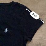 Ralph Lauren Polo  Women’s Sz M Polo Black Jersey V Neck‎ Tee Photo 12
