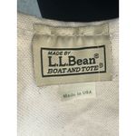 L.L. Bean Vintage 90s Boat and Tote Canvas Green Accents Bag Photo 1
