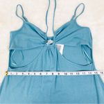 l*space L* Naomi Turquoise‎ Blue Strappy Sleeveless Cutout Midi Dress Beach Boho XL Photo 10