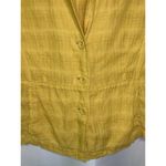 Eileen Fisher Jacket Womens Medium M Yellow Career Lagenlook Linen Blazer Photo 1