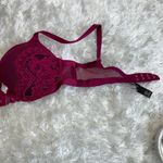 Victoria's Secret  Deep Pink Very Sexy Pushup Underwire Bra Sz 32C Photo 7