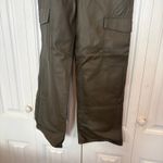 Tgla Olive Green Faux Leather‎ Cargo Pants Size 13/31 Photo 3