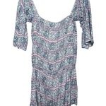 frankie's bikinis 8 Days a Week by  Women’s Size S Blye Pink Batik Rose Romper Photo 2