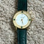 Rumors women’s vintage forest green/gold‎ genuine leather adjustable watch Green Photo 0