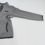 LL Bean Gray Airlight Knit 1/4 Snap Mock Neck Pullover Size MEDIUM Photo 8