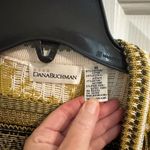 Dana Buchman Vintage Gold Brown Glam Long Button Up Cardigan Size M Photo 4