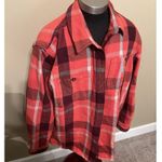 Carhartt Plaid HEAVYWEIGHT Long Sleeve SHIRT Top JACKET WomenS Size XL 16-18 Photo 1