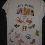 Relevant Fashion Tunic Top XL Long Walks Down Shoe Isle Short Sleeved T Photo 3