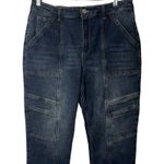 Indigo Rein Jeans Womens Size 13 Straight Leg High Rise Dark Wash 30" Waist Photo 1