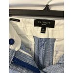 Talbots Women’s Capri SZ 12P Hampshire Style Hook Eye Pockets Blue/Cream Photo 7