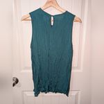 Sundance  Turquoise High Neck Sleeveless Top  Small Photo 1