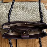 Etienne Aigner  Woven Shoulder Bag with Braided Leather Strap and Keychain Photo 3