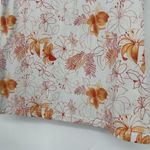 Faded Glory Vintage Y2K  Floral Tank Top White Orange Built In Bra Stretch Size M Photo 2