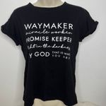 SheIn Women’s Waymaker Spiritual casual short sleeve Shirt SMALL Photo 1