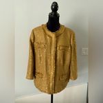 Chico's Elegant Gold Sequin CHICO’ S Jacket☀️☀️☀️ Photo 2