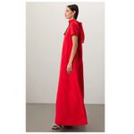 STAUD  Ilana Back Bow Maxi Dress Size XS Photo 4