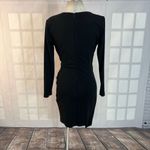 Adelyn Rae  long sleeve little black asymmetric hem body con dress size medium Photo 3