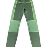 Good American  The Dual Life Tonal Green Leggings Photo 3