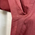 Isaac Mizrahi NEW women's deep red stretch zip pocket pants business casual 14 Photo 2