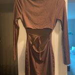 Princess Polly Brown Long Sleeve Dress Photo 4