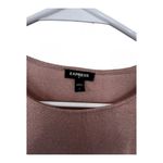 EXPRESS Women's Shimmering Tan Long Sleeve Top Photo 3