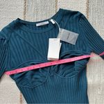 Helmut Lang  Ribbed Bra Neptune Long Sleeves Midi Dress Women’s Medium Photo 7