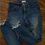 Loft Jeans Modern Skinny Ankle Raw Hem Photo 0
