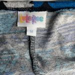 LuLaRoe 3 Piece Kimono Lace Geometric Abstract Open Duster Top Cardigan Med Photo 11