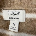 J.Crew Heather Mushroom Ivory Striped Crewneck Sweater in extra-soft yarn Photo 4