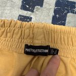 Pretty Little Thing Women’s Mustard Yellow Cotton Casual Shorts Size 4 Photo 3
