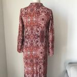 Free People Paisley Printed Long Sleeve Maxi Dress Photo 4