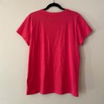 Life is Good Hot Pink Crusher Tee Tropical Heart V-Neck Women's size Large Photo 5
