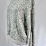 Elodie New Tulip Hem Crewneck Sweater Lightweight Pullover Heather Grey Photo 6